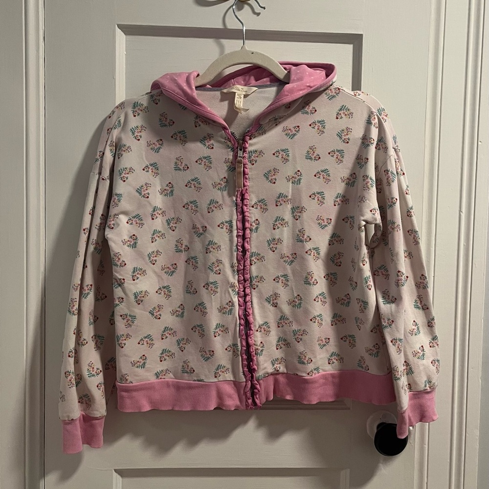 Matilda Jane Pink and White Kids Hoodie